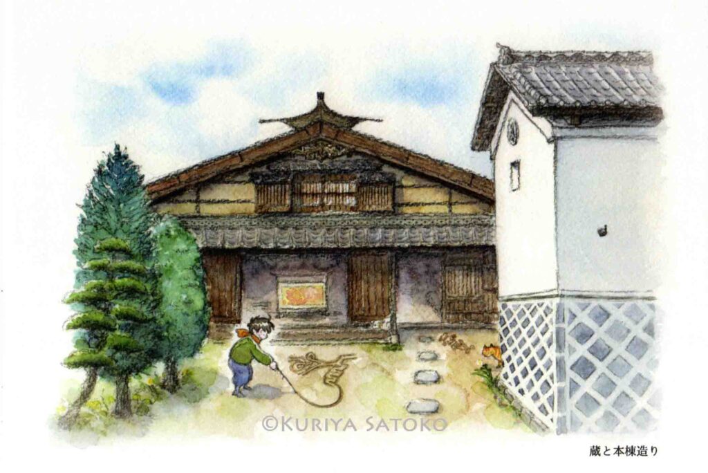 Kuriya Satoko/ Candela Guest House postcard　カンタとハルボの旅する松本（栗谷さと子 / カンデラゲストハウス）
