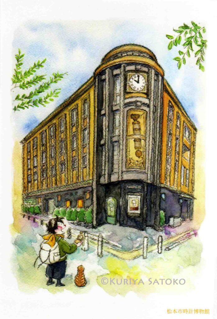 Kuriya Satoko/ Candela Guest House postcard　カンタとハルボの旅する松本（栗谷さと子 / カンデラゲストハウス）