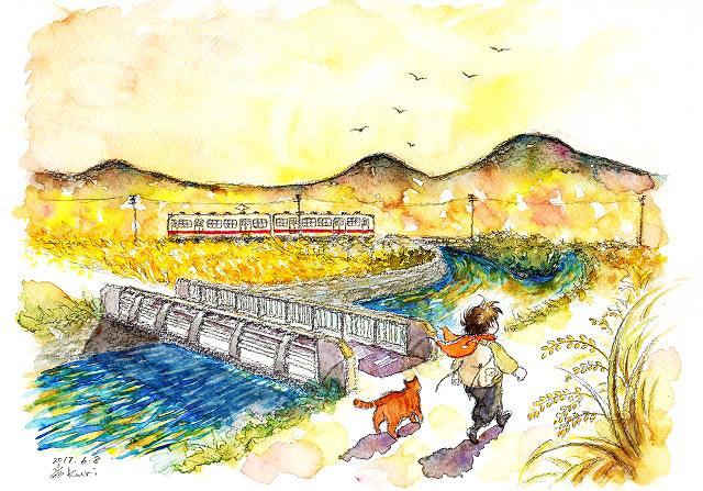 Kuriya Satoko art painting 栗谷さと子　風景画
