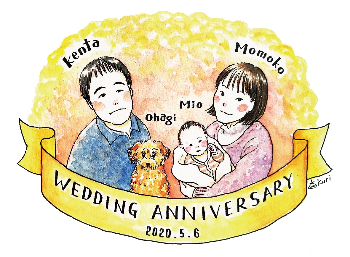 Kuriya Satoko portrait 栗谷さと子　似顔絵