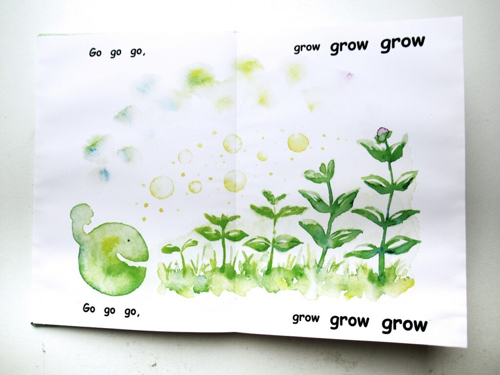 栗谷さと子 絵本 くろろぷらすと Kuriya Satoko book Chloroplast