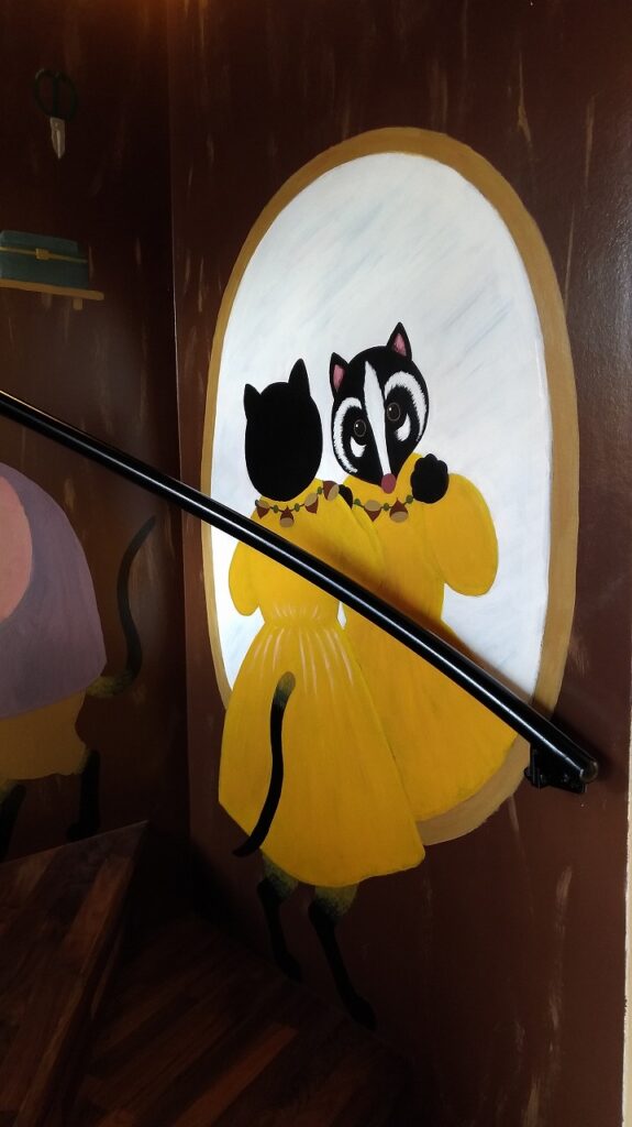 栗谷さと子　マツモトサトヤマドアーズ　壁画　Kuriya Satoko mural painting