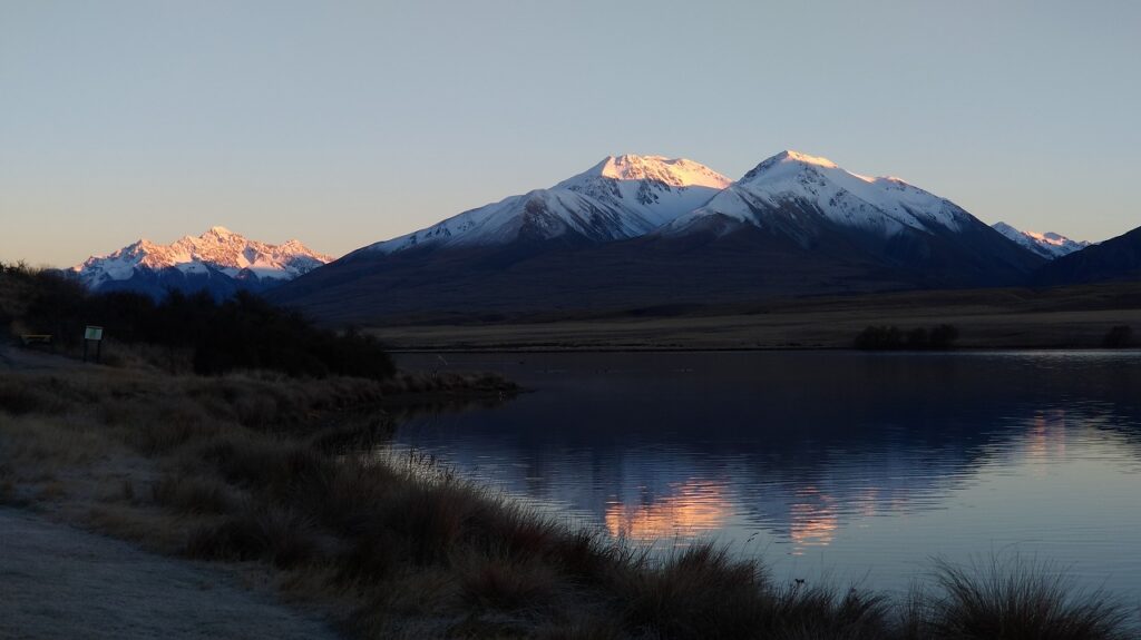 Travel photo at lake Clearwater New Zealand by Satoko Kuriya 栗谷さと子　ニュージーランド旅　レイククリアウォーター