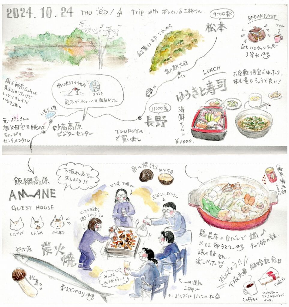 Kuriya Satoko Travel journal 栗谷さと子　旅日記　飯綱高原